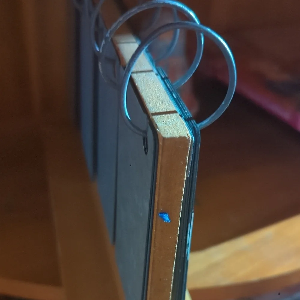 Perpetual Metal Flip Calendar with Wooden Base